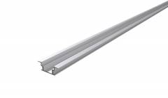 Aluminium IP-Profil, T-flach ET-05-12 Silber-matt, eloxiert, LxBxH 3000x30x10 mm