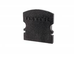 Reprofil Endkappe F-AU-02-10, Schwarz, 16 mm, Flach