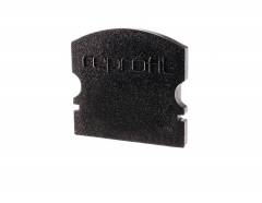 Reprofil Endkappe F-AU-02-12, Schwarz, 18 mm, Flach