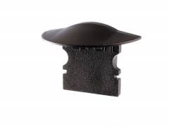 Reprofil Endkappe F-ET-02-08, Schwarz, 23 mm, Flach