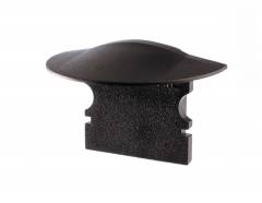 Reprofil Endkappe F-ET-02-10, Schwarz, 25 mm, Flach