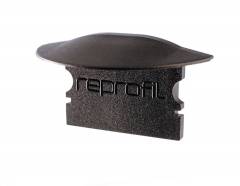 Reprofil Endkappe F-ET-02-15, Schwarz, 30 mm, Flach