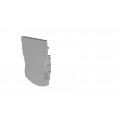 LED Profil Endkappe F-AU-03-12 Set 2 Stk, Grau