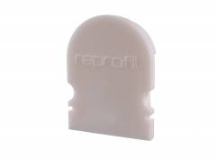 Reprofil Endkappe R-AU-02-12, Wei�, 18 mm, Rund