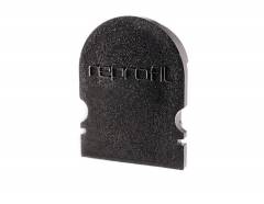 Reprofil Endkappe R-AU-02-12, Schwarz, 18 mm, Rund