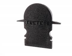 Reprofil Endkappe R-ET-02-10, Schwarz, 25 mm, Rund