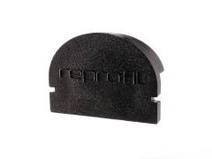 Reprofil Endkappe R-AU-01-15, Schwarz, 21 mm, Rund