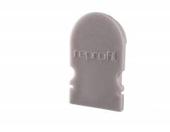 Reprofil Endkappe R-AU-02-08, Grau, 14 mm, Rund