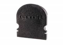 Reprofil Endkappe R-AU-02-15, Schwarz, 21 mm, Rund