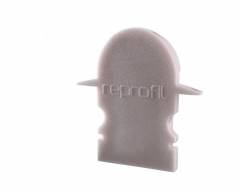 Reprofil Endkappe R-ET-02-08, Grau, 23 mm, Rund