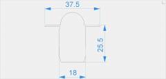 Reprofil, Endkappe R-ET-03-10 Set 2 Stk, wei�