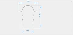 Reprofil, Endkappe R-ET-04-12 Set 2 Stk, Kunststoff, L�nge: 32,4 mm