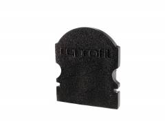 Reprofil Endkappe L-AU-02-10, Schwarz, 16 mm, Linse