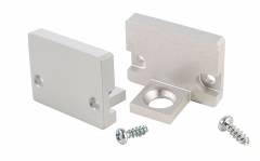 Aluminium Endkappe P-AU-10-12 Set 2 Stk Silber, eloxiert, LxBxH 18,2x11x13,6 mm