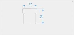 Reprofil, Endkappe C-I-EU-01-12 Set 2 Stk, Kunststoff, L�nge: 30 mm