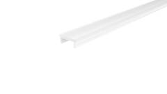 Kunststoff Abdeckung P-10-12 Wei�, milchig 40% Transmission, LxBxH 3000x18,2x6,5 mm