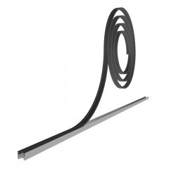 LED Profil Abdeckung Rolle P-10-12, 20m Rolle, schwarz