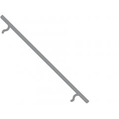 Flache Abdeckung P-05-15, 3m, milchig 40% Transmission