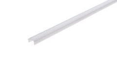 Kunststoff Abdeckung F-01-08 , milchig 40% Transmission, LxBxH 3000x12,5x6 mm