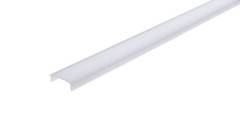 Kunststoff Abdeckung F-01-15 , milchig 40% Transmission, LxBxH 3000x19,5x6 mm