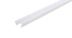 Kunststoff Abdeckung H-01-12 , milchig 40% Transmission, LxBxH 3000x18x9,4 mm