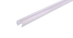 LED Profil Abdeckung hoch rund, milchig 40%, R-01-10, L: 4m, Breite: 16 mm, H�he: 13,15 mm