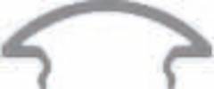 Runde Abdeckung R-05-12, 3m, milchig 40% Transmission