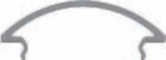 Runde Abdeckung R-05-15, 3m, milchig 40% Transmission