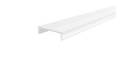 Kunststoff Abdeckung EU-01-36 Wei�, milchig 40% Transmission, LxBxH 3000x38x9,4 mm