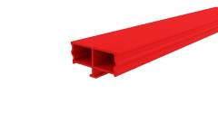 Kunststoff Abdeckung Dummy Rot, LxBxH 3000x38x19,4 mm