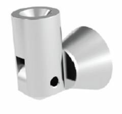 Reprofil, Universal Halteclip Aufnahme \(schwenkbar\) Set 2 Stk, Edelstahl