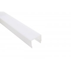 Profil Abdeckung PLANO ES & BSH hoch opal, 2,5m, PMMA opal