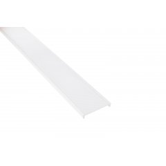 Profil Abdeckung PLANO ES & BSH & MS Uplight flach, 2,5m, PMMA mikroprismatisch