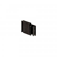 Combo Einbau/Fassade/D�mmung 2 St. Endkappe Montageprofil ohne Steg, schwarz, ABS