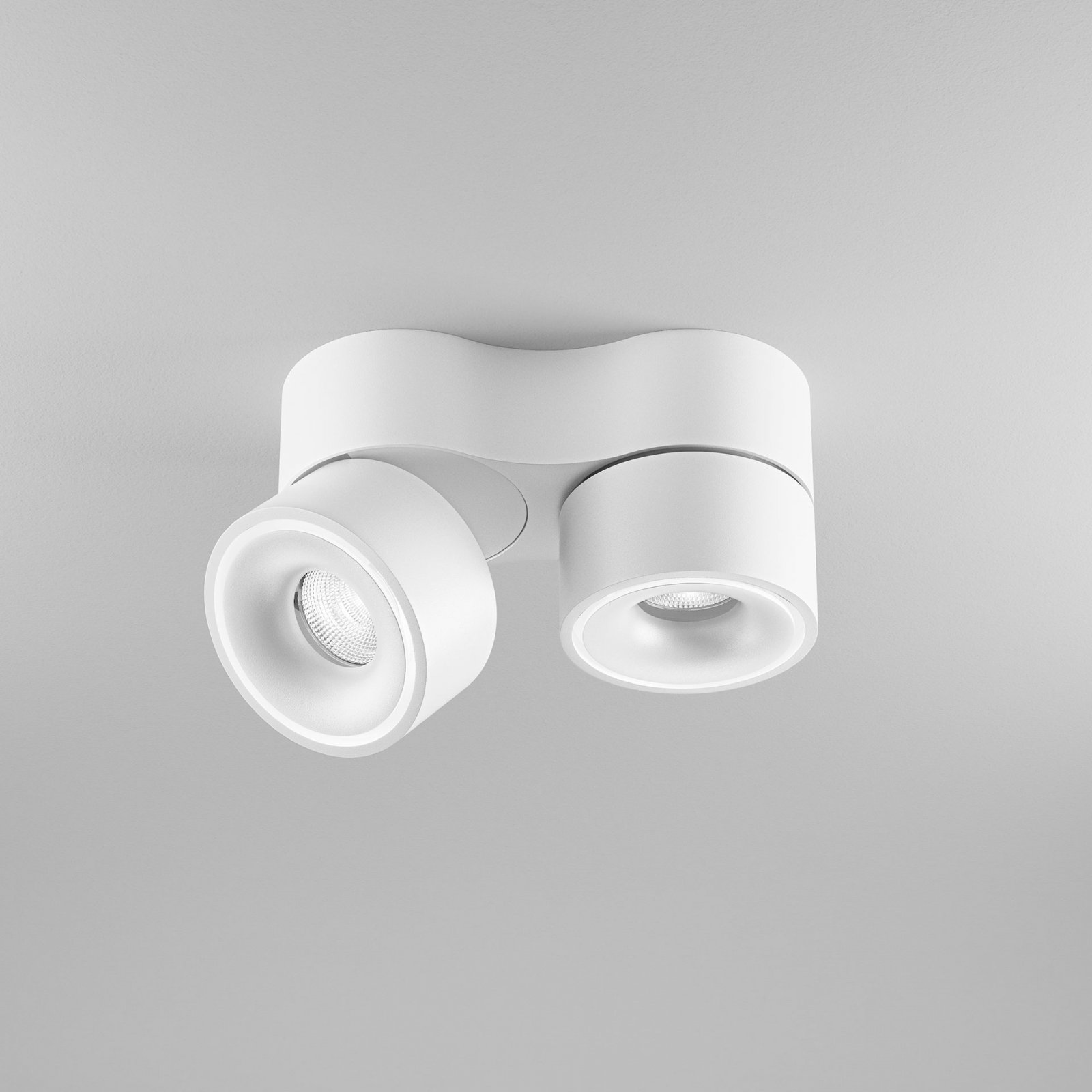 DLS LED Deckenleuchte CLIPPO DUO wei� 2x13W 33� dim to warm CRI>90 1100lm dimmbar