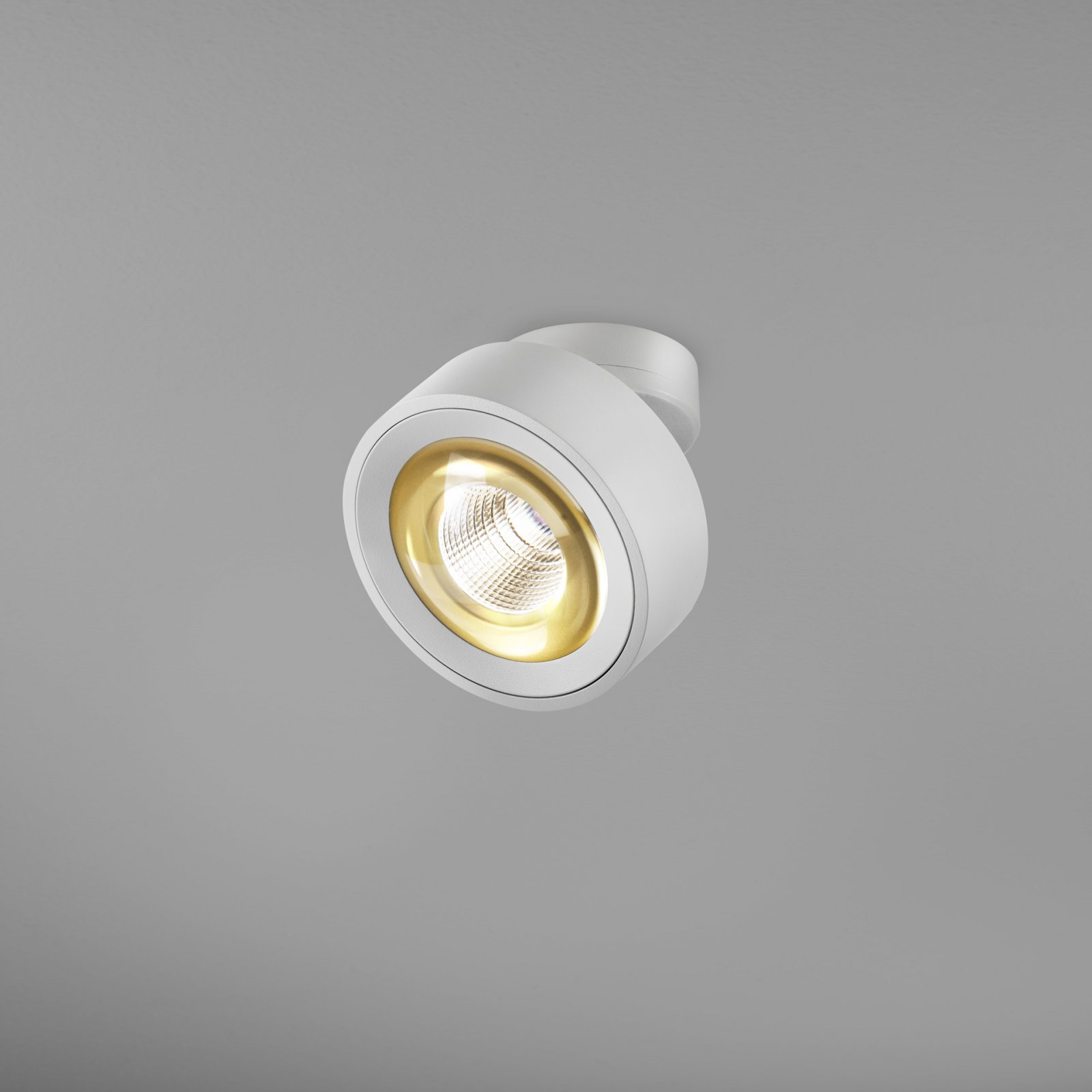 DLS LED Deckenleuchte CLIPPO OPTIC wei�/gold 13W 36� 2700K CRI>90 1320lm dimmbar