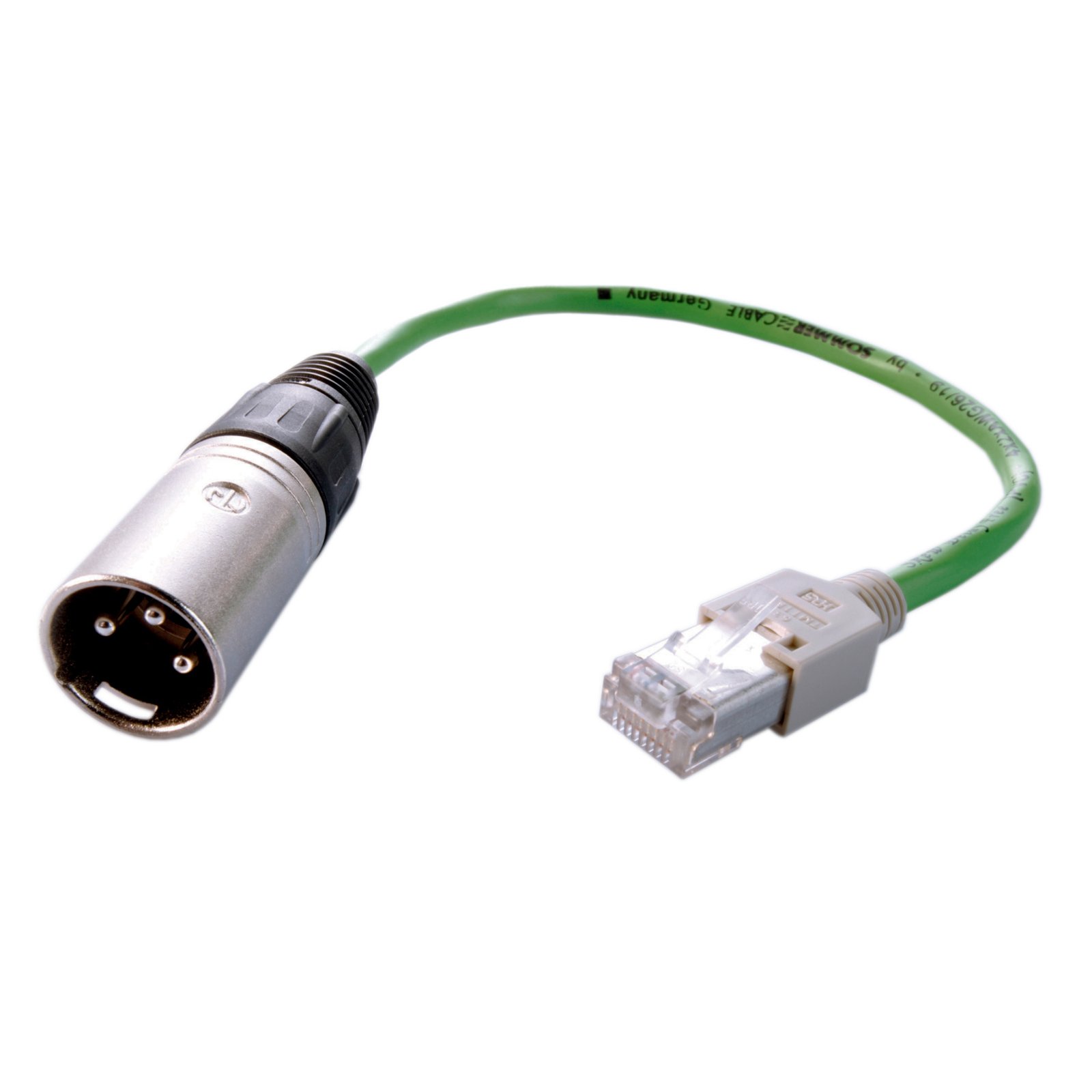 DMX Adapterkabel CAT5 auf DMX XLR Stecker, IP20