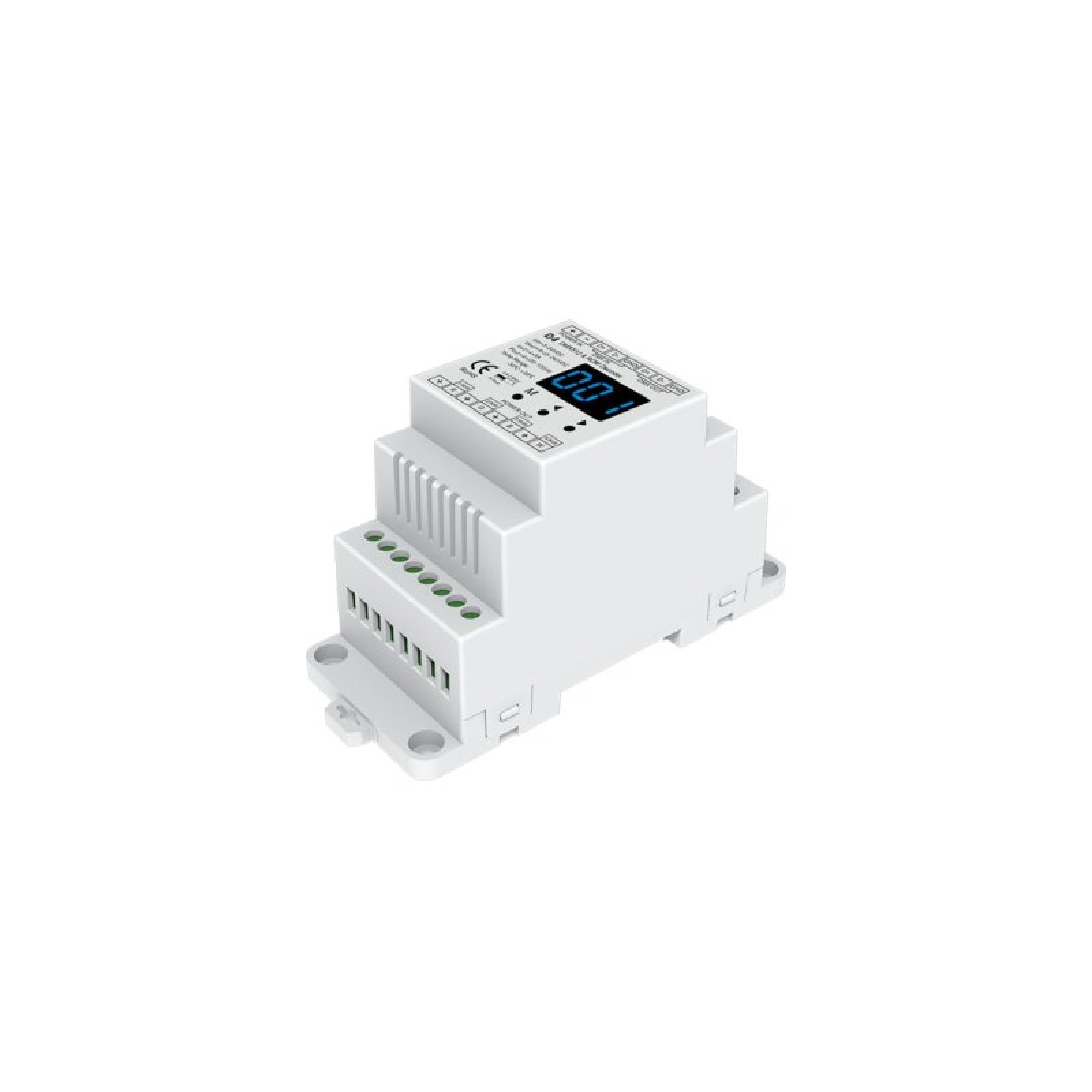 DMX Empf�nger/Dimmer mit integr. Stand-Alone, 4 Kan�le, 12-24V/DC, 4x5A, Hutschiene