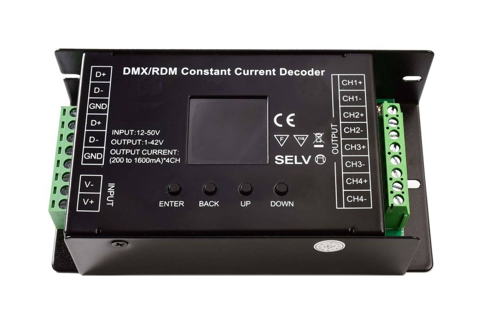 DMX/RDM Controller 4-Kanal CC 200-1600mA, flickerfrei