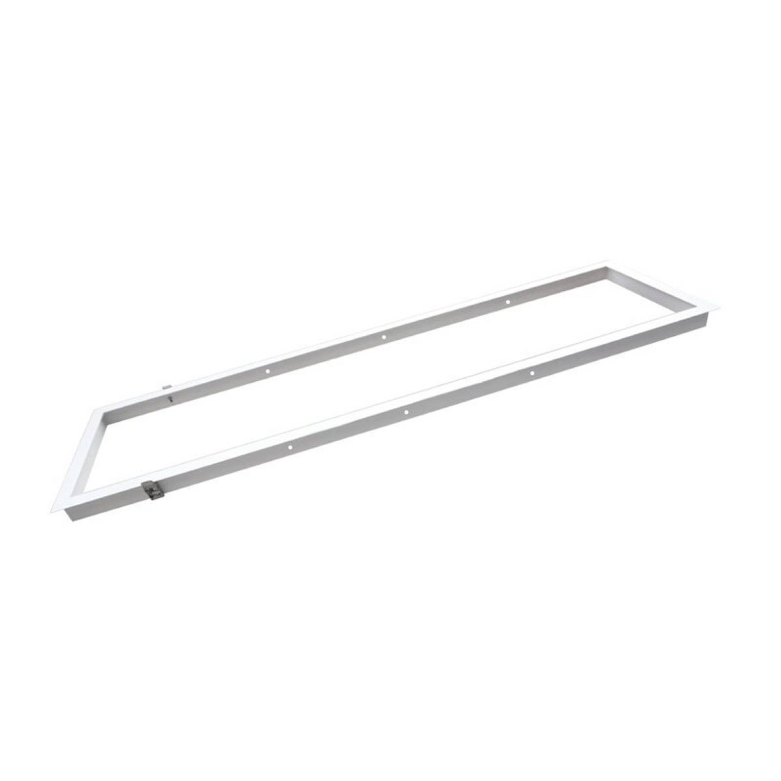 DOTLUX Einbaurahmen f�r LED-Panel 1195x295mm f�r Trockenbaudecke, pulverbeschichtet, wei� mit Clips