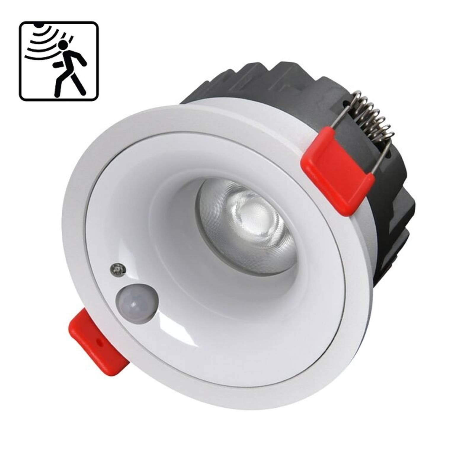DOTLUX LED-Downlight SENSOlight 12W 3000K wei�, mit integr. Tageslicht- und Bewegungssensor, 75mm