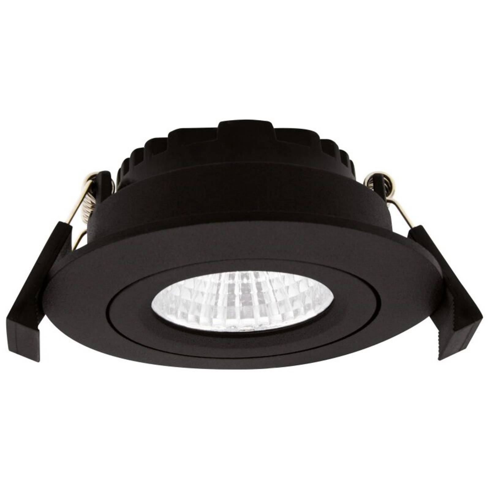 DOTLUX LED-Leuchte CIRCLEminidim 6W schwarz, 3000K CRI/Ra:92 IP44 dimmbar