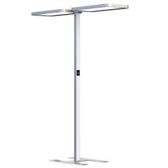 DOTLUX B�ro LED-Stehleuchte Doppelkopf STUDIObutlerduo 2x80W 4000K grau, Anwesenheitssensor, dimmbar