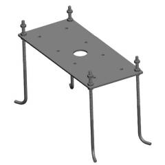 Betonanker, Edelstahl, einstellbare Montageh�he f�r LED-Solar-Pollerleuchten FLASHground und LED-Pol
