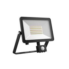 DOTLUX LED-Strahler FLOORslim-sensor 50W 3000K schwarz mit Bewegungsmelder PIR
