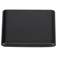 DOTLUX LED Wandleuchte FLASK 6W 3000K schwarz Wallwasher-Effekte