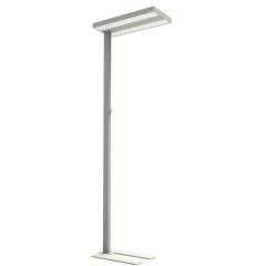 DOTLUX LED-Stehleuchte ASSIST UGR-19 70W 9440lm 4000K direkt indirekt, Drehdimmer, silber