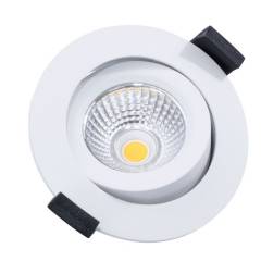 DOTLUX LED-Leuchte CIRCLEminidim 6W 3000K CRI/Ra:92 IP44 dimmbar in wei�, schwarz, edelstahl