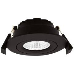 DOTLUX LED-Leuchte CIRCLEminidim 6W schwarz, 3000K CRI/Ra:92 IP44 dimmbar