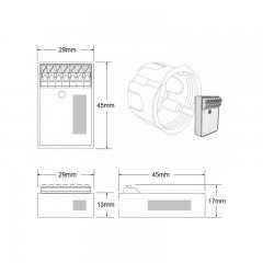 CASAMBI mini 4-fach Tasteninterface, 4 Eing�nge f�r Taster \(Schlie�er\)